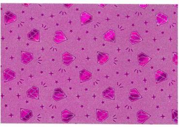 Glitzerkarton 50x70cm (250g/m) ""Pinke Diamanten"" 5 Bögen""